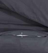 Bettwäsche-Set Schwarz 135x200 cm Baumwolle