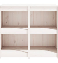 Outdoor-Küchenschrank Weiß 106x55x92 cm Massivholz Kiefer