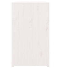 Outdoor-Küchenschrank Weiß 106x55x92 cm Massivholz Kiefer