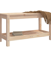 Gartenbank 82,5x35x45 cm Massivholz Kiefer