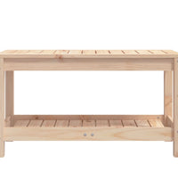 Gartenbank 82,5x35x45 cm Massivholz Kiefer