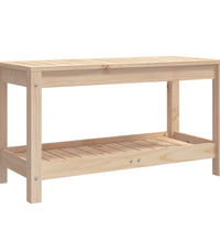 Gartenbank 82,5x35x45 cm Massivholz Kiefer