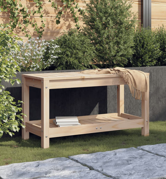 Gartenbank 82,5x35x45 cm Massivholz Kiefer