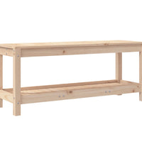 Gartenbank 108x35x45 cm Massivholz Kiefer