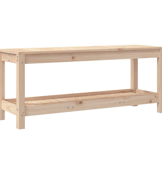 Gartenbank 108x35x45 cm Massivholz Kiefer