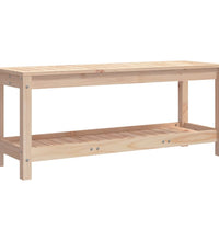 Gartenbank 108x35x45 cm Massivholz Kiefer