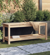 Gartenbank 108x35x45 cm Massivholz Kiefer