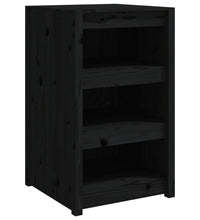 Outdoor-Küchenschränke 2 Stk. Schwarz Massivholz Kiefer