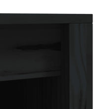 Outdoor-Küchenschränke 2 Stk. Schwarz Massivholz Kiefer