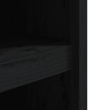 Outdoor-Küchenschränke 2 Stk. Schwarz Massivholz Kiefer