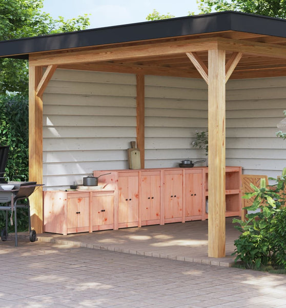 Outdoor-Küchenschränke 3 Stk. Massivholz Douglasie