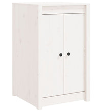 Outdoor-Küchenschrank Weiß Massivholz Kiefer