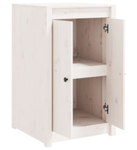 Outdoor-Küchenschrank Weiß Massivholz Kiefer