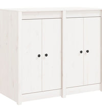 Outdoor-Küchenschrank Weiß Massivholz Kiefer