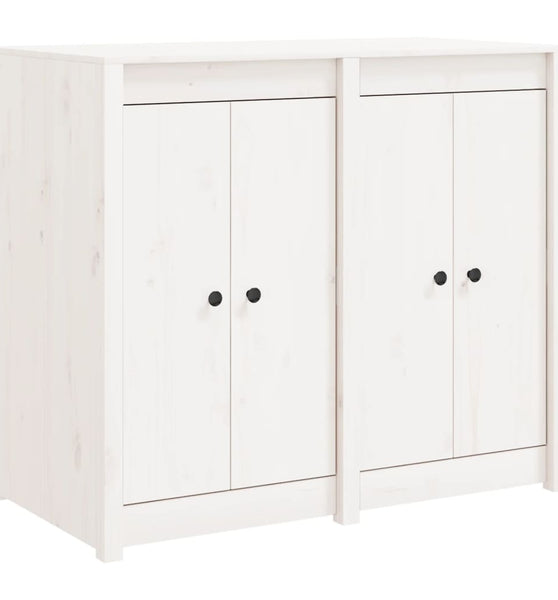 Outdoor-Küchenschrank Weiß Massivholz Kiefer
