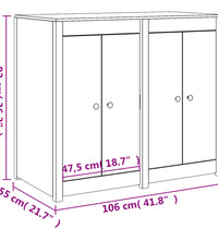 Outdoor-Küchenschrank Massivholz Douglasie