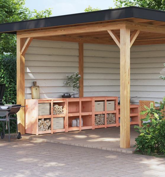 Outdoor-Küchenschränke 3 Stk. Massivholz Douglasie