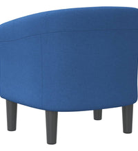 Clubsessel Blau Stoff