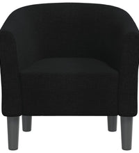 Clubsessel Schwarz Stoff
