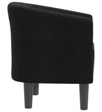 Clubsessel Schwarz Stoff