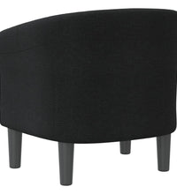 Clubsessel Schwarz Stoff