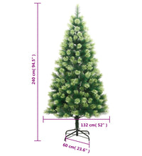 Künstlicher Weihnachtsbaum Klappbar mit Ständer 240 cm