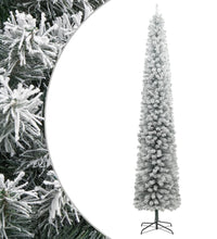 Weihnachtsbaum Schlank mit Ständer Beschneit 270 cm PVC