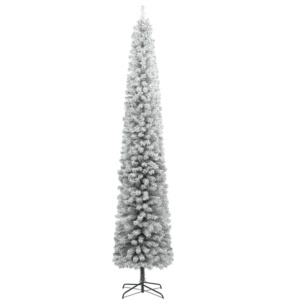 Weihnachtsbaum Schlank mit Ständer Beschneit 300 cm PVC