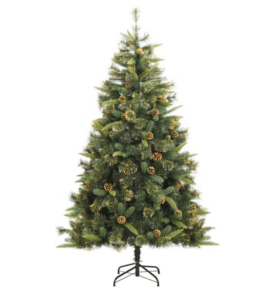 Künstlicher Weihnachtsbaum Klappbar mit Zapfen 240 cm