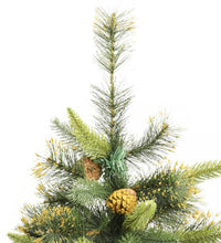 Künstlicher Weihnachtsbaum Klappbar mit Zapfen 240 cm