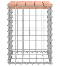 Gartenbank aus Gabionen 33x31x42 cm Massivholz Douglasie