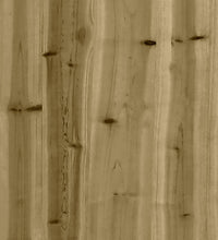 Gartenbank aus Gabionen 103x31,5x42 cm Kiefernholz Imprägniert