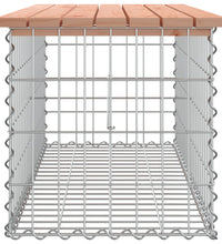 Gartenbank aus Gabionen 103x44x42 cm Massivholz Douglasie
