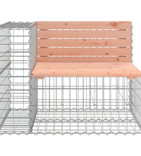 Gartenbank aus Gabionen 92x71x65,5 cm Massivholz Douglasie