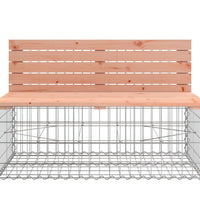 Gartenbank mit Gabione Massivholz Douglasie