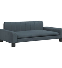 Kindersofa Dunkelgrau 90x53x30 cm Stoff