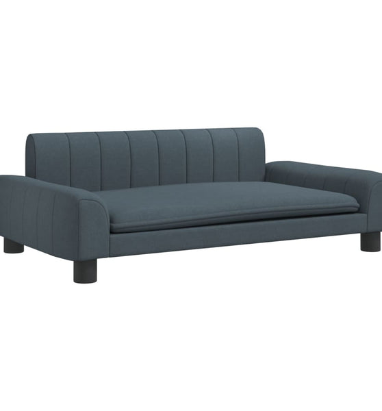 Kindersofa Dunkelgrau 90x53x30 cm Stoff