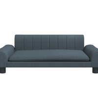 Kindersofa Dunkelgrau 90x53x30 cm Stoff