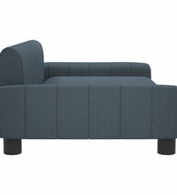 Kindersofa Dunkelgrau 90x53x30 cm Stoff