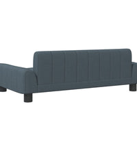 Kindersofa Dunkelgrau 90x53x30 cm Stoff