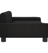 Kindersofa Schwarz 90x53x30 cm Kunstleder