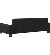 Kindersofa Schwarz 90x53x30 cm Kunstleder