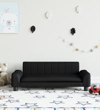 Kindersofa Schwarz 90x53x30 cm Kunstleder