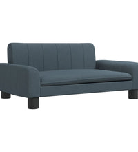 Kindersofa Dunkelgrau 70x45x30 cm Stoff