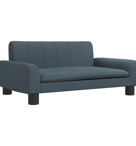 Kindersofa Dunkelgrau 70x45x30 cm Stoff