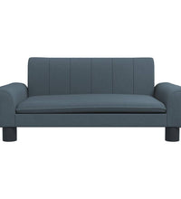 Kindersofa Dunkelgrau 70x45x30 cm Stoff