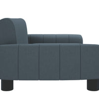 Kindersofa Dunkelgrau 70x45x30 cm Stoff