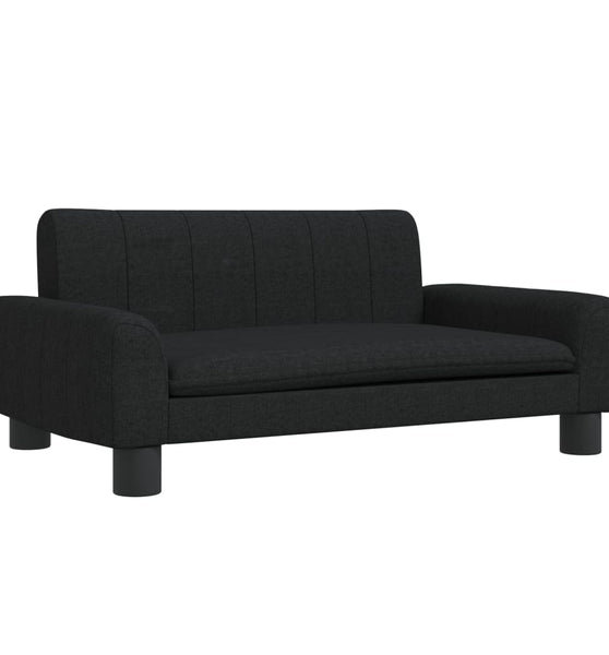 Kindersofa Schwarz 70x45x30 cm Stoff