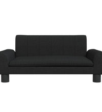 Kindersofa Schwarz 70x45x30 cm Stoff