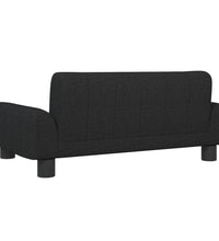 Kindersofa Schwarz 70x45x30 cm Stoff